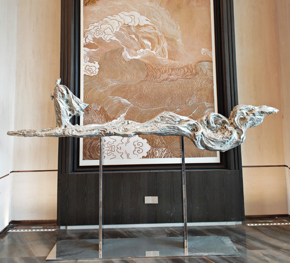 由广州美术学院集美公司与中央美术学院联手打造的广州白云国际机场T3航站楼公共艺术项目正式亮相(图5)