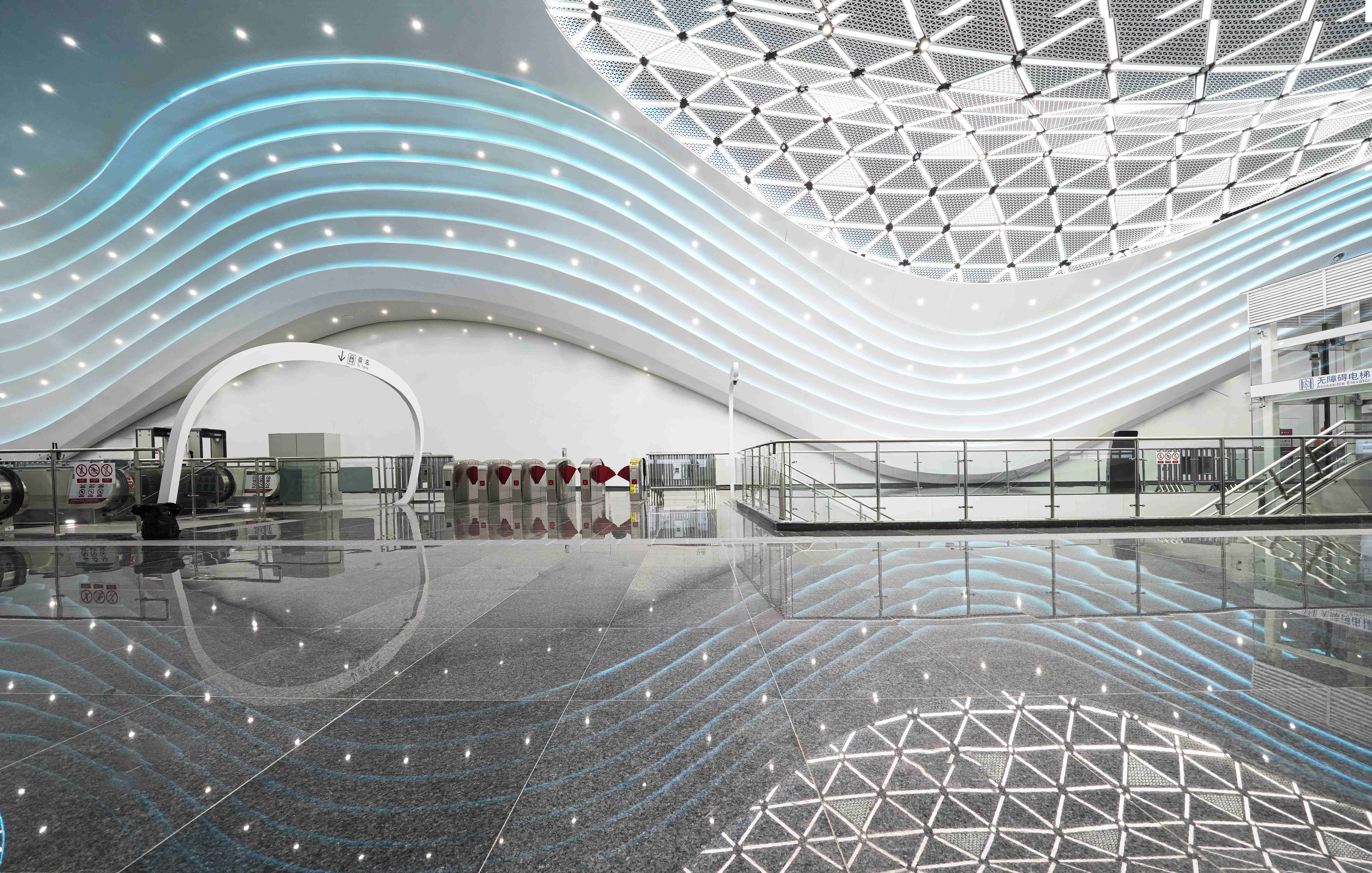 西安市地铁8号线车站公共区装修设计(图3)