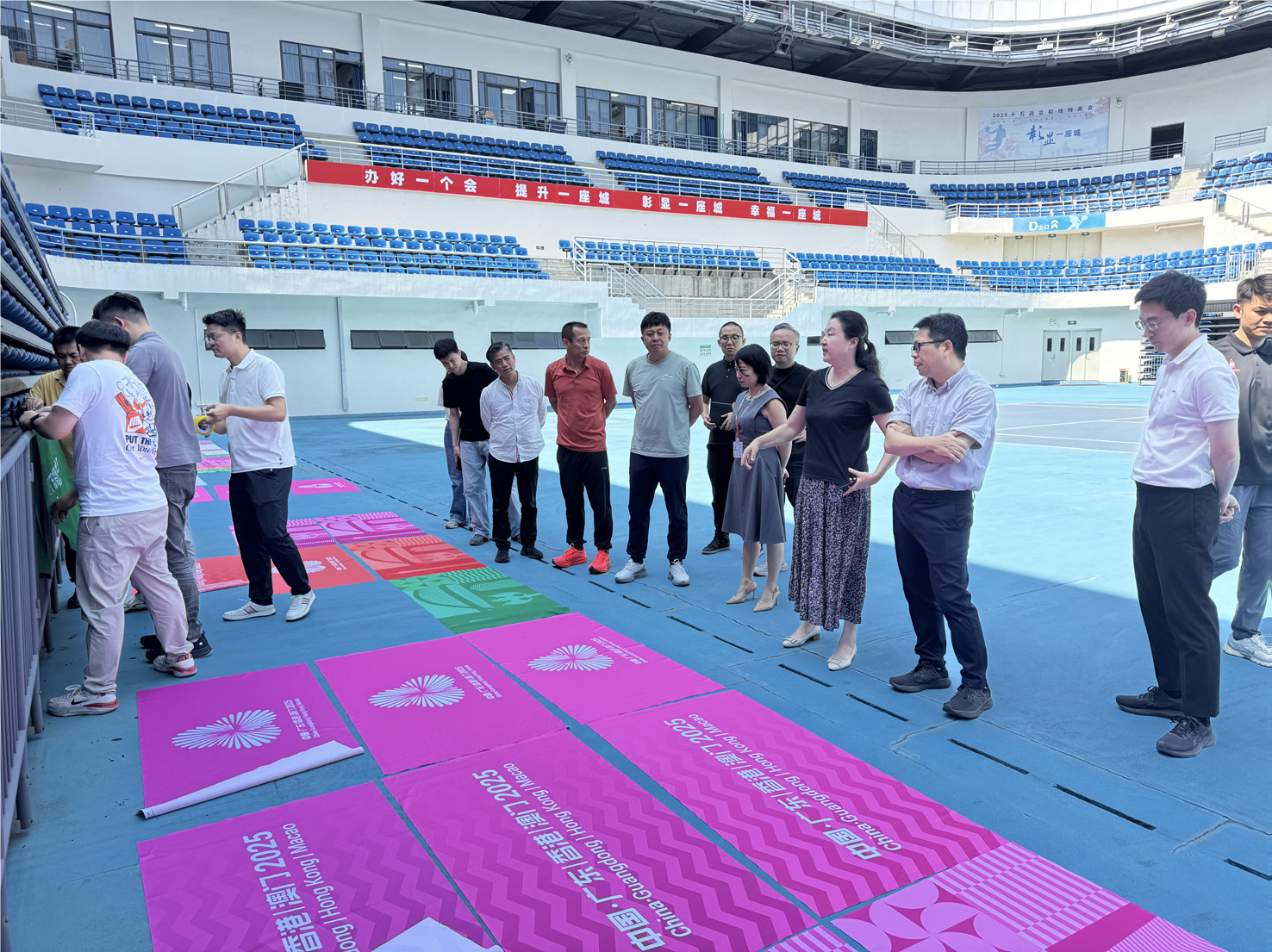 广州美术学院集美公司领衔氛围营造团队亮相十五运会首赛(图3)
